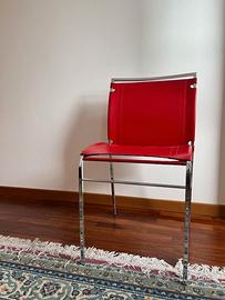 Set di 6 sedie soggiorno/cucina  in pelle 