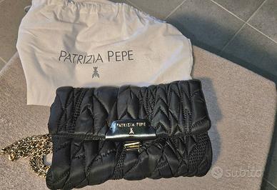 borsetta patrizia pepe nera stile trapuntato borsa