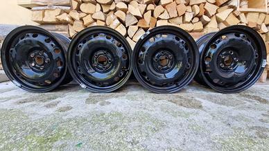 Cerchi in ferro 15" originali VW Polo 5x100