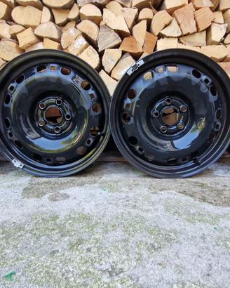 Cerchi in ferro 15" originali VW Polo 5x100