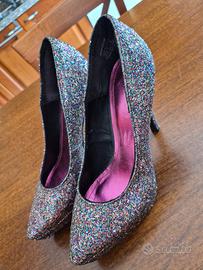 Scarpe con tacco Glitter 