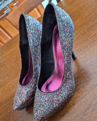 Scarpe con tacco Glitter 