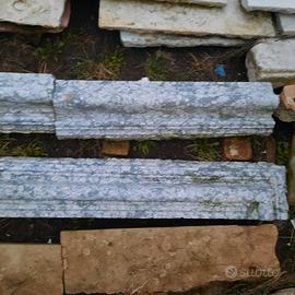 Cornice camino in pietra scolpita – completa