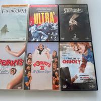 6 DVD PORKY’S IL FIGLIO DI CHUCKY SCHINDLER’S LIST