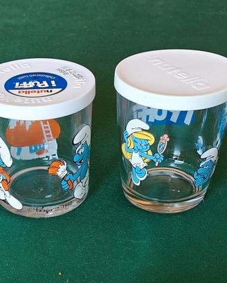 LOTTO 22 BICCHIERI NUTELLA FERRERO DA COLLEZIONE