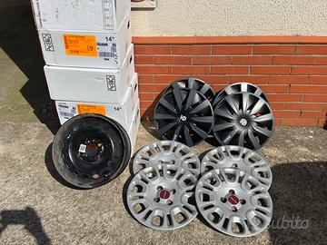 4 Cerchi panda + 2 set di borchie