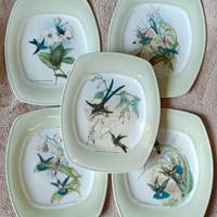Piatti vintage ceramica decorata 