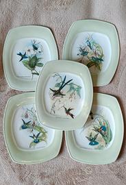 Piatti vintage ceramica decorata 