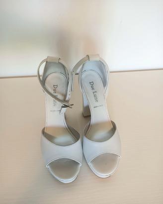 scarpe decolleté bianche Due Lune 