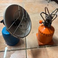 Riscaldatore portatile più fornello a gas