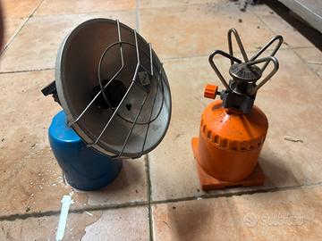 Riscaldatore portatile più fornello a gas