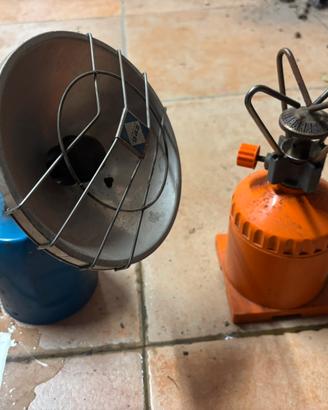 Riscaldatore portatile più fornello a gas