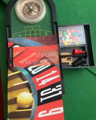 Gioco da tavolo in miniatura roulette da casinò