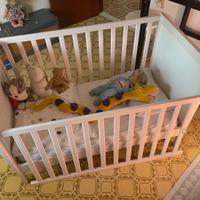 Lettino IKEA SUNDVIK con materasso, proteggi-mater