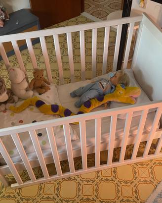 Lettino IKEA SUNDVIK con materasso, proteggi-mater