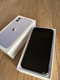 Iphone 11 Lilla 64GB + cuffiette