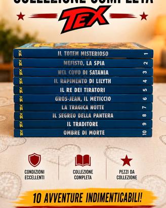 Collezione completa TEX – 10 volumi Eccellenti