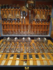 servizio posate da 12 placcate argento