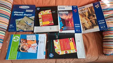 Carta fotografica A4 Vari tipi e marche