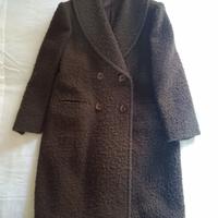 Cappotto donna sartoriale in lana bouclé