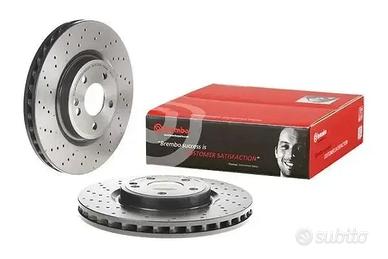 2 dischi freno ventilati e forati BREMBO 09.B807.5