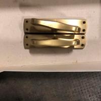 2 maniglie ottone pet finestre