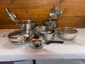 Batteria di Pentole in Acciaio Inox 18/10
