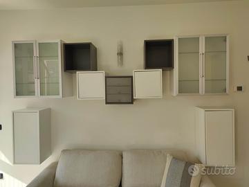 Pensili libreria componibile da salotto moderno