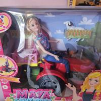 Bambola Maya Contadina + Trattore e animali