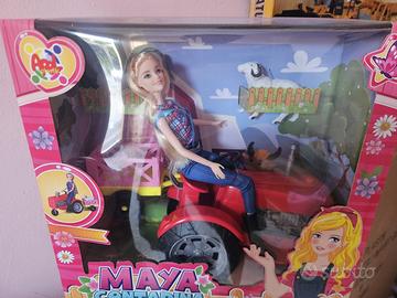 Bambola Maya Contadina + Trattore e animali