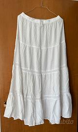 Maxi gonna/vestito bianco Calzedonia