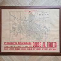LOCANDINA STORICA IPPODROMO ARCOVEGGIO - MAPPA BO