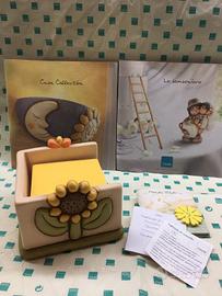 THUN porta post-it con girasole e tulipano