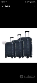 Set 3 Valigie Leggere In Polipropilene Ruote Girev