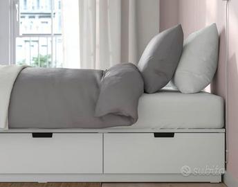 2 letti singoli Ikea con Testiera