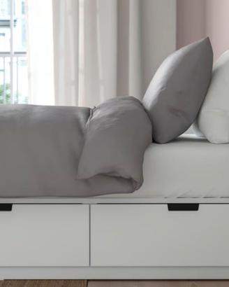 2 letti singoli Ikea con Testiera