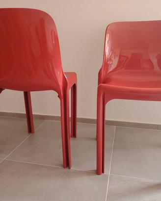 Coppia sedie SELENE - Vico Magistretti per Heller 