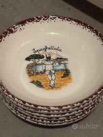 Set piatti fondi 6 e ciotola 1 spaghettata