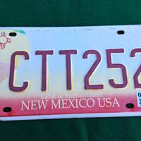 Targa vintage U.S. Stato New Mexico  2002 usata