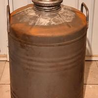 Bidone in metallo Zincato da 50 lt. Vuoto