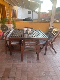 Set legno ikea da giardino