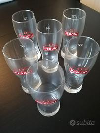 bicchiere glass peroni vetro