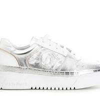 Sneakers Donna in Pelle Metallizzata con Logo