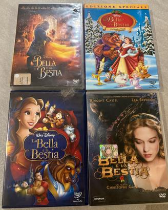 4 DVD FILM DIVERSI DELLA BELLA E LA BESTIA
