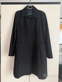 Cappotto Nero Flavio Castellani taglia 46