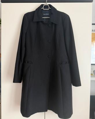 Cappotto Nero Flavio Castellani taglia 46