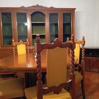 credenza tavolo 6 sedie porta tv e divano 