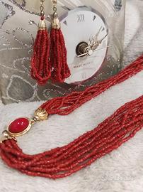Set collana e orecchini vintage