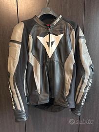 DAINESE - NEXUS LEATHER JACKET BLACK BLACK EBONY