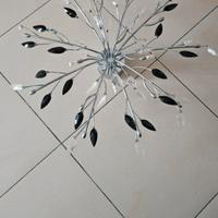 Lampadario in warovshi con lampadine led incluse